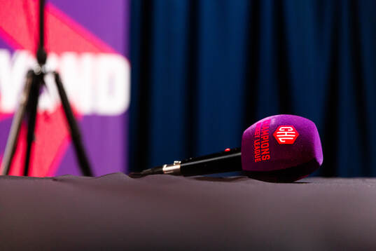 A microphone branded for the CHL