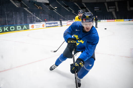Emil Heineman of Sweden at a practice session