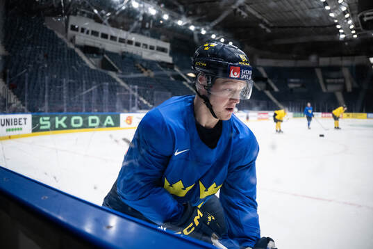Emil Heineman of Sweden at a practice session