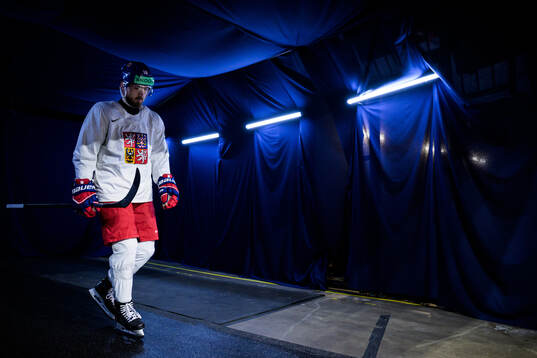 Filip Zadina of Czech Republic at a practice session
