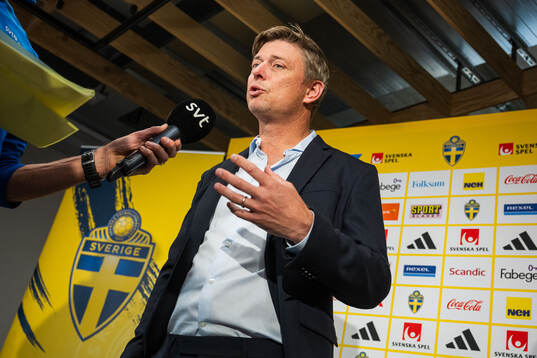 Jon Dahl Tomasson, head coach of the Swedish men's national