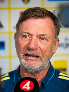 Head coach Peter Gerhardsson of the Swedish women's