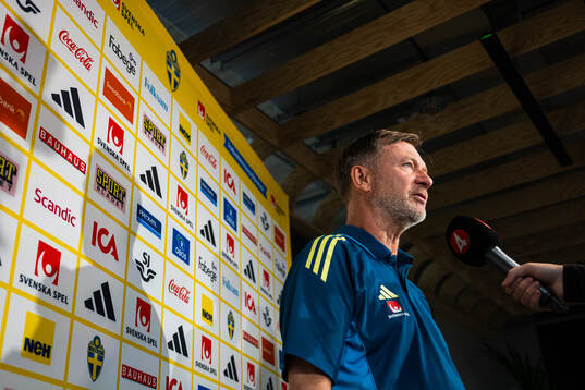 Head coach Peter Gerhardsson of the Swedish women's