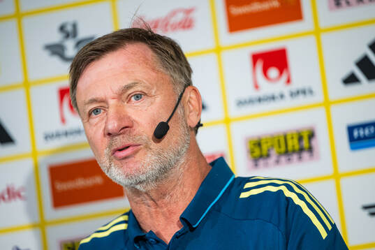 Head coach Peter Gerhardsson of the Swedish women's