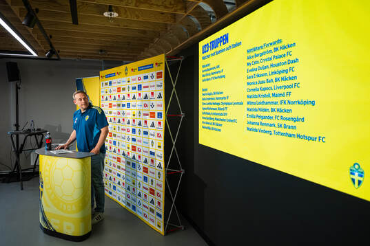 Head coach Martin Qvarmans Möller of the Swedish women's
