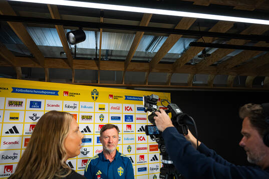 Head coach Peter Gerhardsson of the Swedish women's
