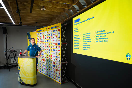 Head coach Peter Gerhardsson of the Swedish women's