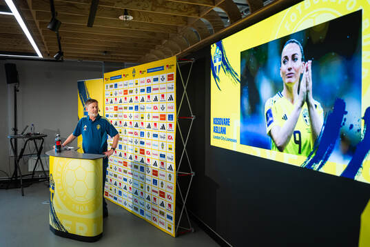 Head coach Peter Gerhardsson of the Swedish women's