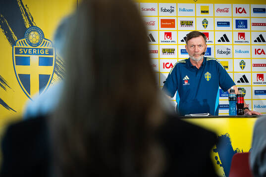 Head coach Peter Gerhardsson of the Swedish women's
