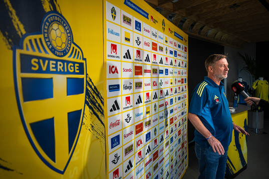 Head coach Peter Gerhardsson of the Swedish women's