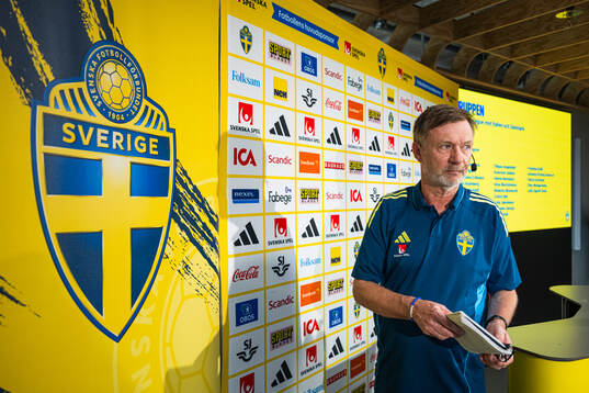 Head coach Peter Gerhardsson of the Swedish women's
