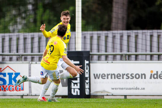 Falkenbergs Albin Andersson jublar