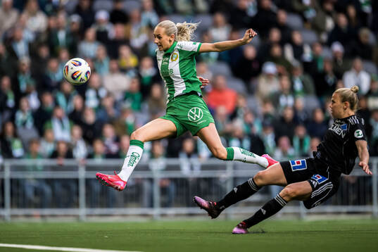 Hammarbys Ellen Wangerheim gör 1-0