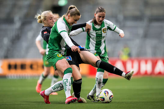 IFK Norrköpings Wilma Leidhammar mot Hammarbys Anna
