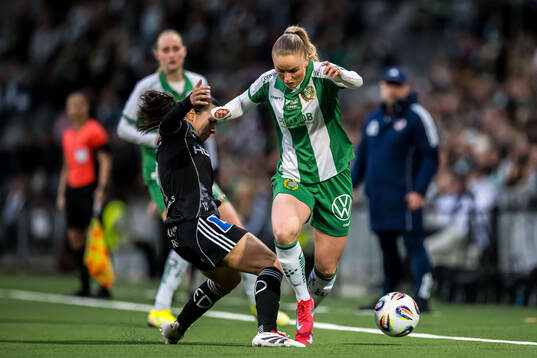 Hammarbys Anna Jøsendal och IFK Norrköpings Vesna