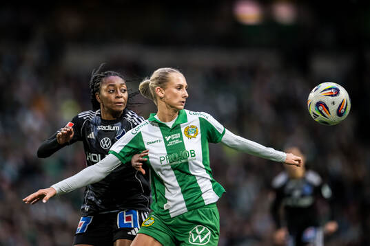 IFK Norrköpings Maya Aliyah Antoine och Hammarbys Ellen