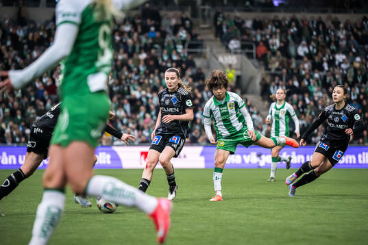 IFK Norrköpings Maja Regnås Valcic och Hammarbys Asato