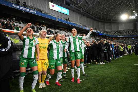 Hammarbys Vilde Hasund, målvakt Moa Edrud, Anna Jøsendal,