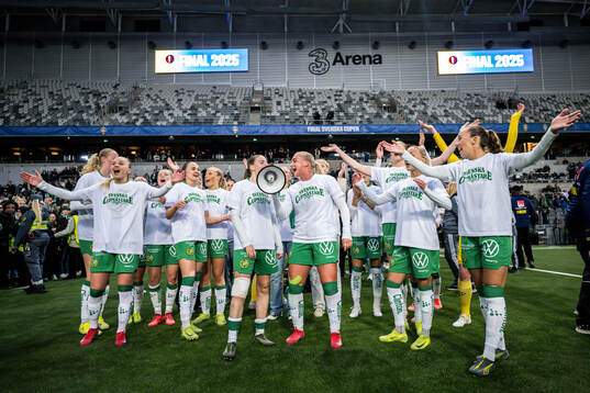 Hammarbys spelare jublar