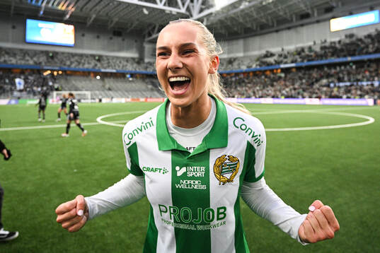 Hammarbys Ellen Wangerheim jublar