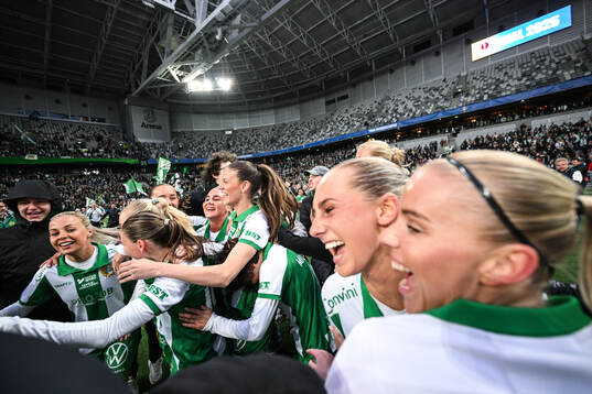 Hammarbys Lotta Ökvist, Bella Andersson, Ellen Wangerheim