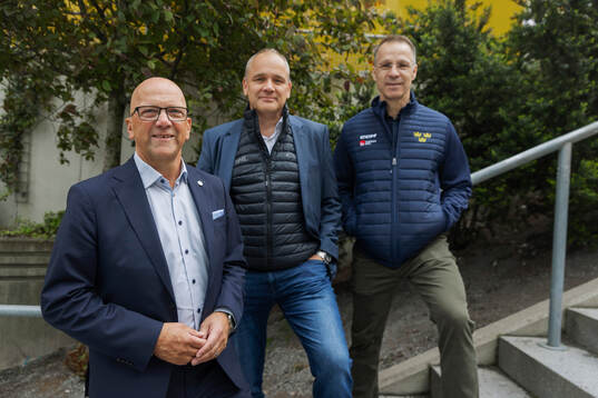 Roger Ekström, ordförande, SHL,Johan Hemlin, sportchef