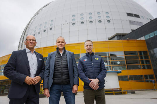 Roger Ekström, ordförande, SHL,Johan Hemlin, sportchef