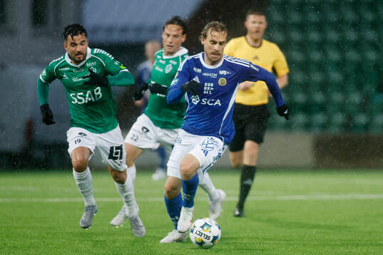 GIF Sundsvalls Pontus Engblom och Brages Haris Brkic