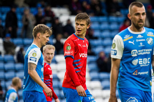 Helsingborgs Adrian Svanbäck deppar