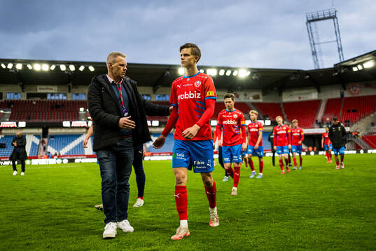 Helsingborgs ordförande Fredrik Karlsson och Adrian