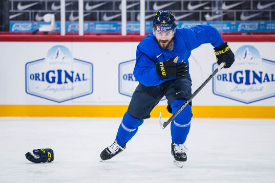 Rasmus Andersson of Sweden at a practice session