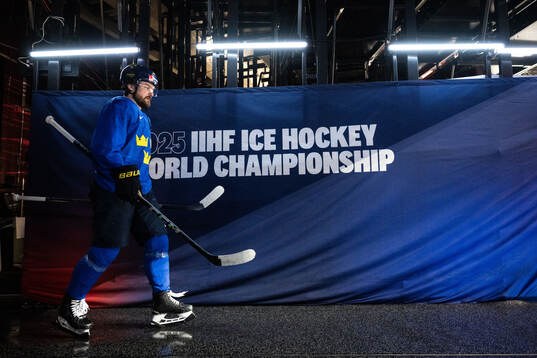 Rasmus Andersson of Sweden at a practice session