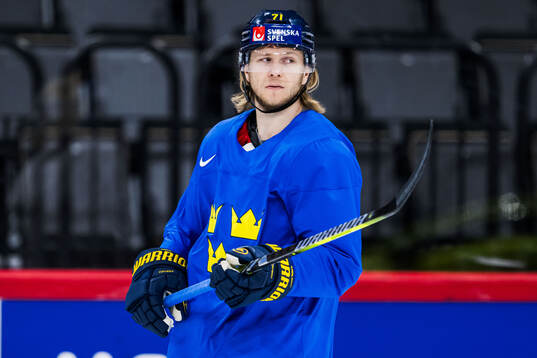 William Karlsson of Sweden at a practice session
