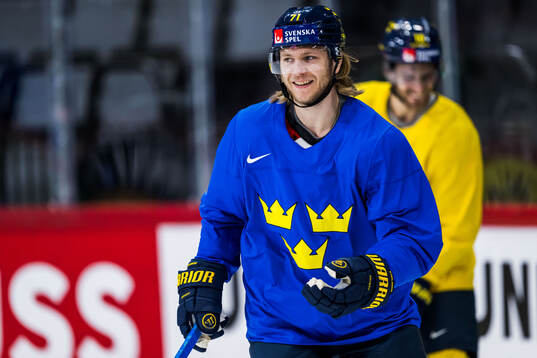William Karlsson of Sweden at a practice session