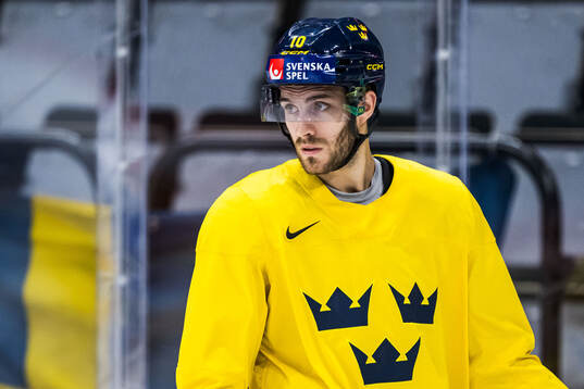 Alexander Wennberg of Sweden at a practice session