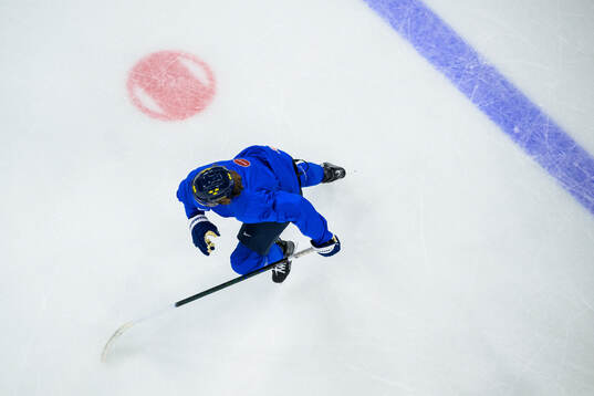 William Nylander of Sweden at a practice session