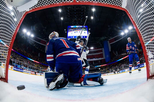 Juho Lammikko of Finland celebrates the 1-2 goal behind