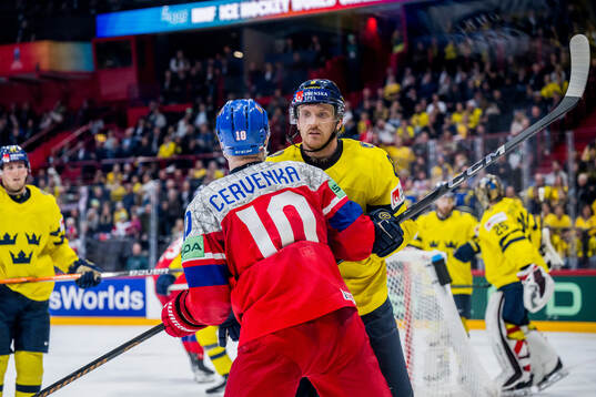 Roman Cervenka of Czech Republic and Jonas Brodin of Sweden