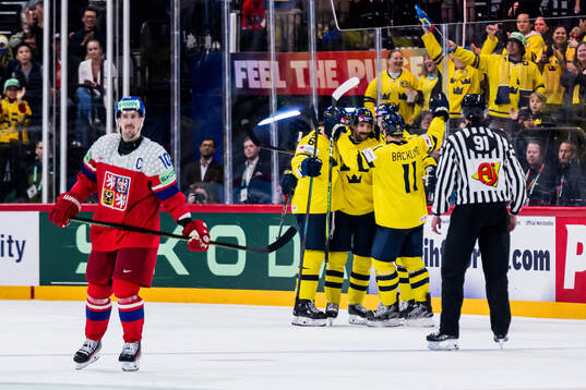 Filip Forsberg of Sweden celebrates