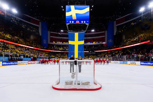The flag of Sweden