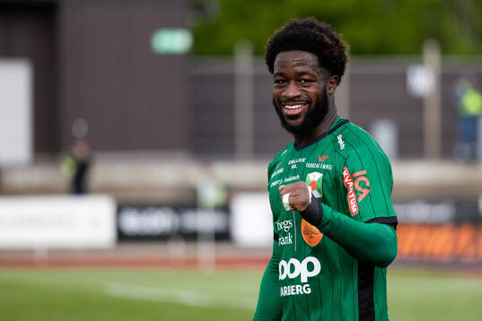 Varbergs Kevin Appiah Nyarko jublar