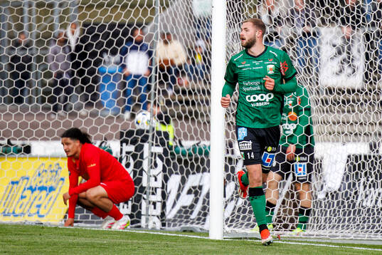 Varbergs Oliver Alfonsi jublar