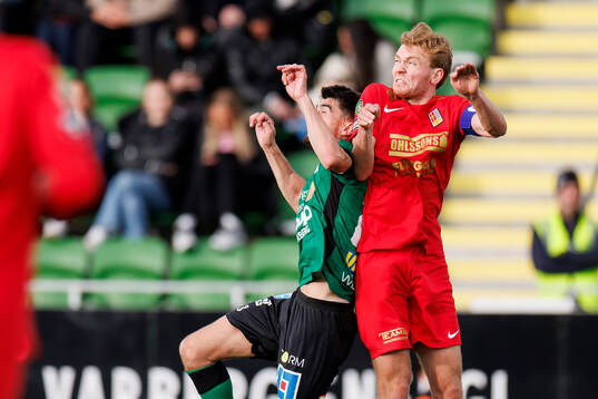 Varbergs Marc Ante Tokich och Landskronas Melker Jonsson
