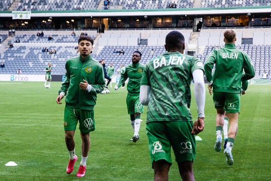 Hammarbys Sebastian Tounekti, Shaquille Pinas och Paulos