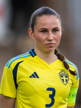 Sveriges Ebba Hertzell vid line-up