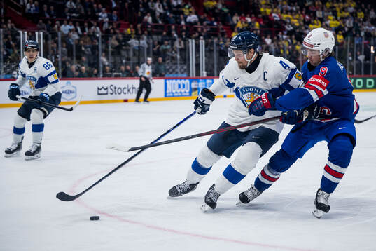 Mikko Lehtonen of Finland and Clayton Keller of USA