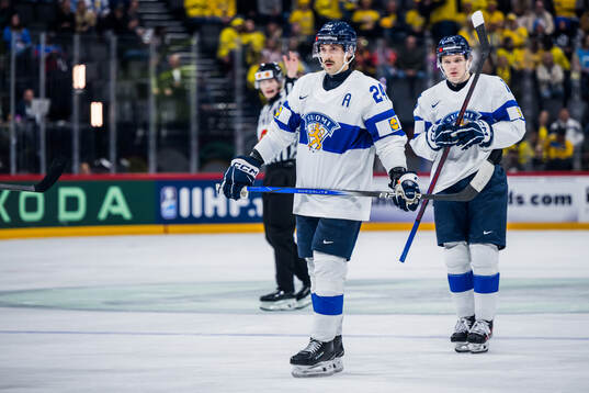 Hannes Björninen of Finland looks dejected