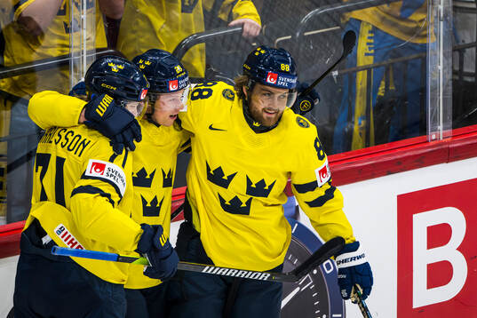 William Karlsson, Lucas Raymond and William Nylander of
