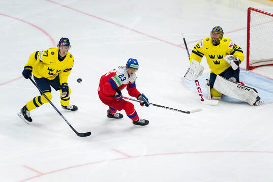 Simon Edvinsson and Jacob Markström of Sweden as well as