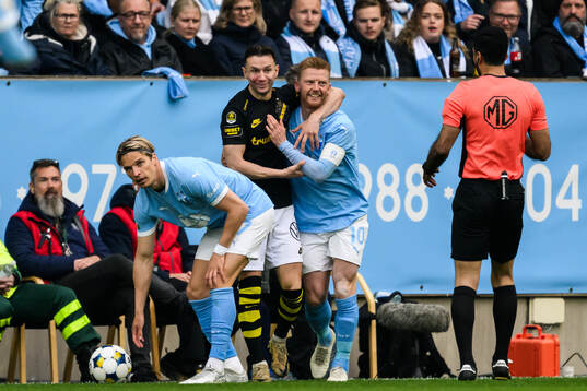 AIKs Bersant Celina och Malmö FFs Anders Christiansen